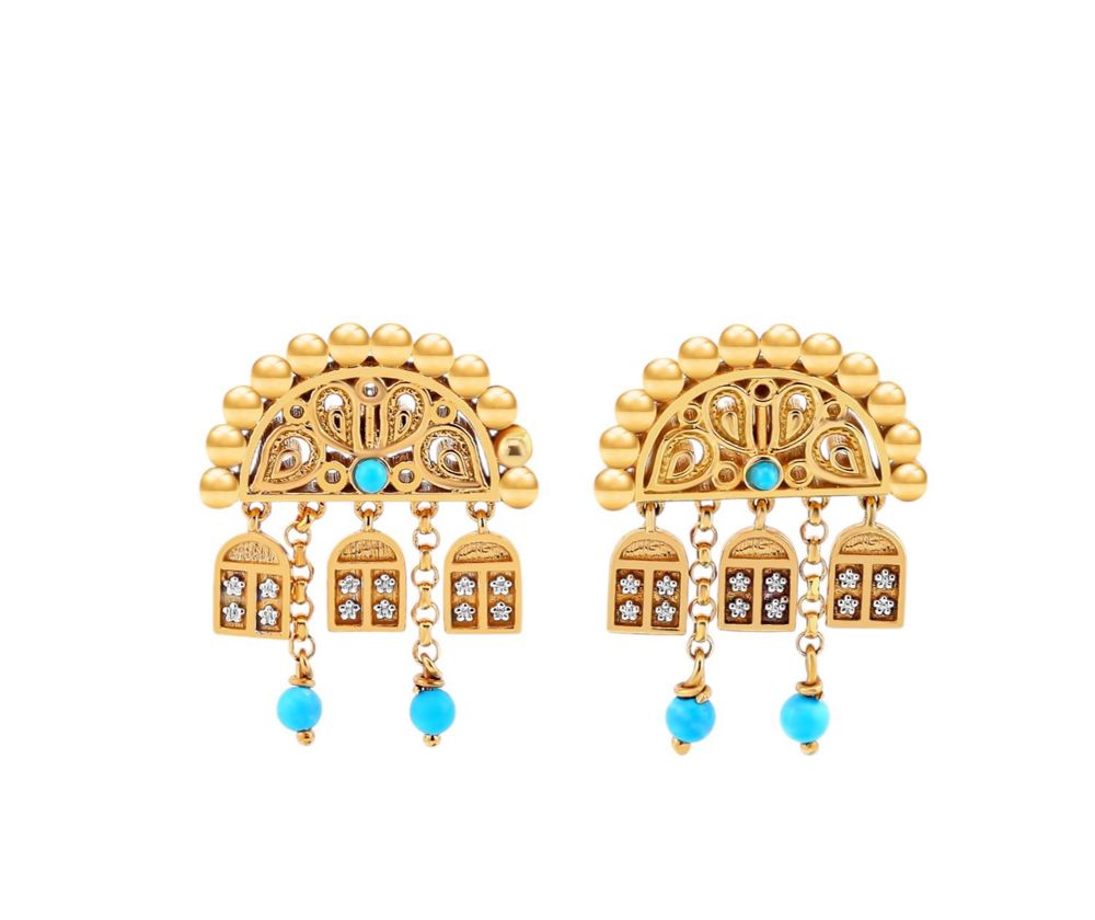 SHANASHEEL Dar Al Habaib earrings  the mini size 