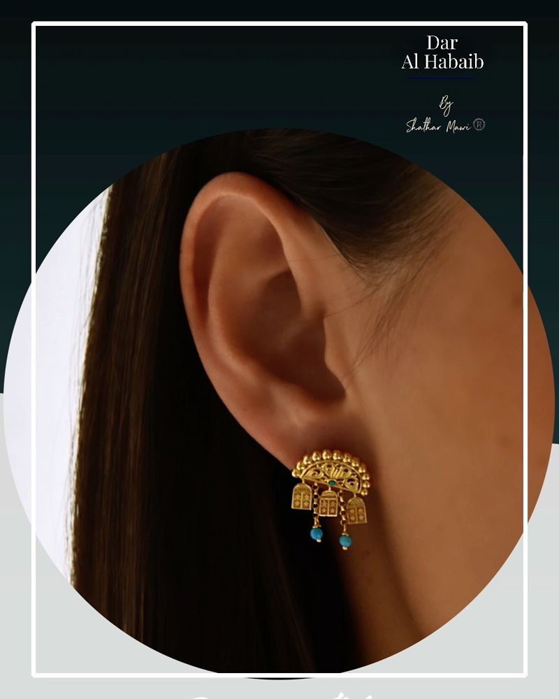 SHANASHEEL Dar Al Habaib earrings  the mini size _thumbnail_0