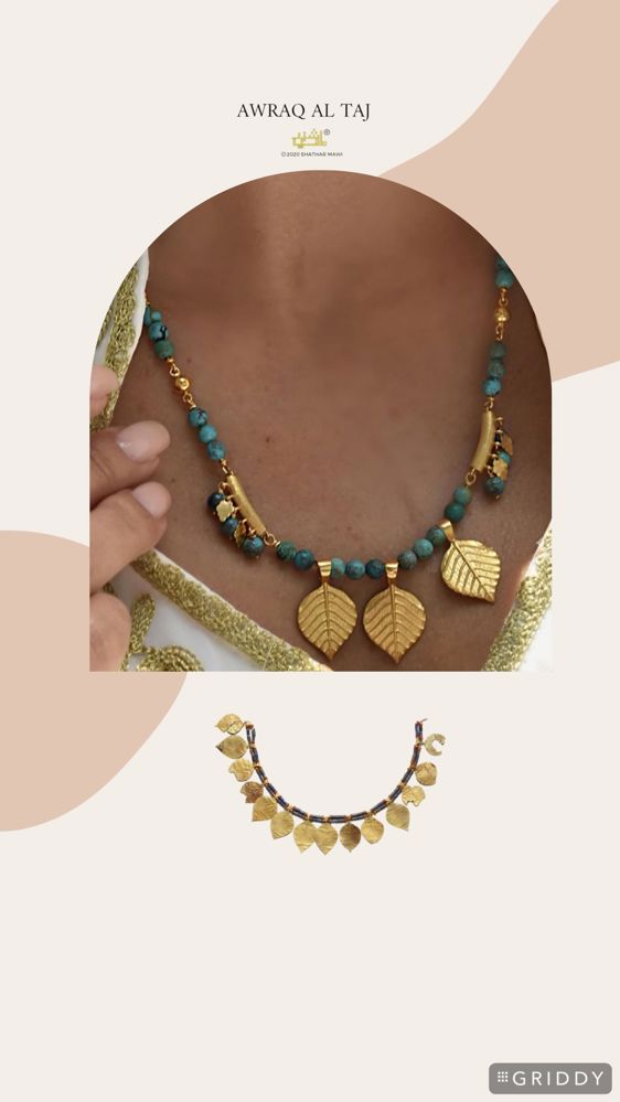 The beech golden leaves necklace _thumbnail_1