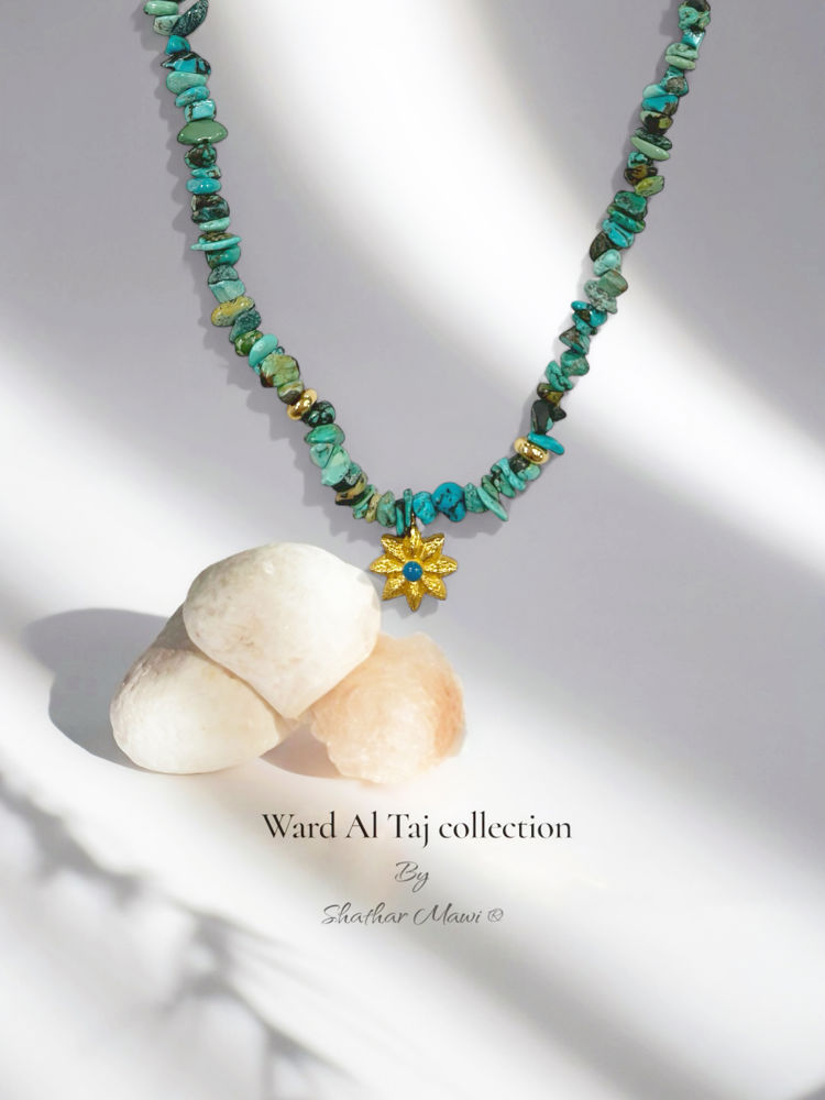 The turquoise ward Al Taj necklace 